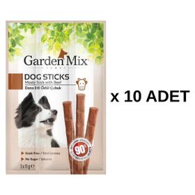 Gardenmix 3x11 gr 10 Adet Dana Etli Köpek Stick Ödül