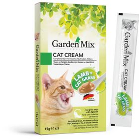 Gardenmix Kuzu Etli ve Kedi Otlu 5x15 gr Kedi Kreması