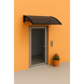 Gardenplast Cosmos 105x120 Siyah Kapı Pencere Üstü Pratik Sundurma