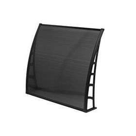 Gardenplast Cosmos 105x120 Siyah Kapı Pencere Üstü Pratik Sundurma