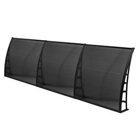 Gardenplast Cosmos 105x360 Siyah Kapı Pencere Üstü Pratik Sundurma