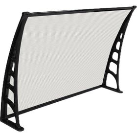 Gardenplast Crocus Kapı Pencere Üstü Pratik 80x120 cm Şeffaf Sundurma