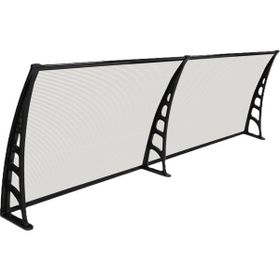 Gardenplast Crocus Kapı Pencere Üstü Pratik 80x240 cm Şeffaf Sundurma