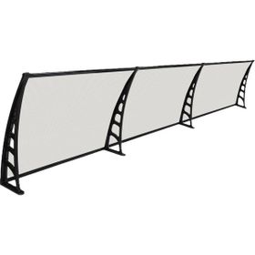 Gardenplast Crocus Kapı Pencere Üstü Pratik 80x360 cm Şeffaf Sundurma