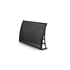 Gardenplast Lotus Kapı Pencere Üstü Pratik 70x120 cm Siyah Sundurma