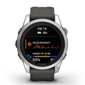Garmin Fenix 7S Pro Solar Gümüş Gri Kol Saati