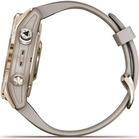 Garmin Fenix 7S Sapphire Solar - Cream Gold Titanyum Akıllı Multisport Saat