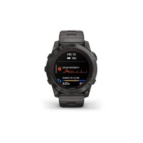 Garmin Fenix 7X Pro Sapphire Solar Karbon Gri DLC Titanyum Kayışlı Akıllı Saat