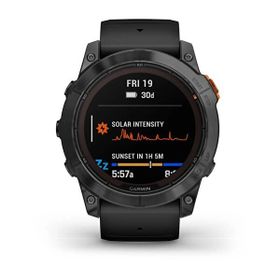 Garmin Fenix 7x Pro Solar Slate Gri Siyah Kayış