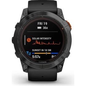 Garmin Fenix 7x Pro Solar Slate Gri Siyah Kayış
