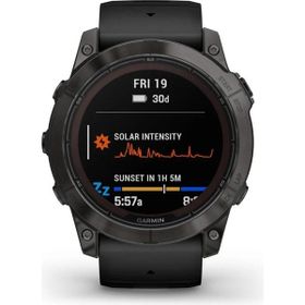 Garmin Fenix 7x Pro Solar Slate Gri Siyah Kayış