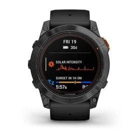 Garmin Fenix 7x Pro Solar Slate Gri Siyah Kayış