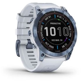 Garmin Fenix 7x Sapphire Multisport Dlc Titanyum Solar Mineral Mavi Akıllı Saat