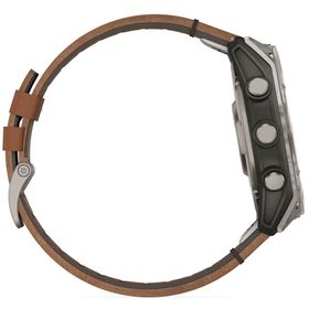 Garmin Fenix 8 Sapphire Karbon Gri 51 mm DLC Titanyum Deri Akıllı Saat