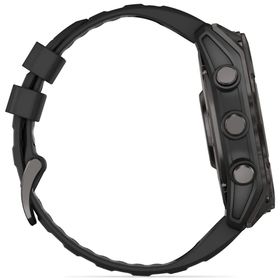 Garmin Fenix 8 Slate Gri 51 mm Silikon Siyah Akıllı Saat