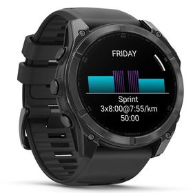 Garmin Fenix 8 Slate Gri 51 mm Silikon Siyah Akıllı Saat