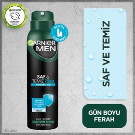 Garnier 150 ml Men Saf ve Temiz Aerosol