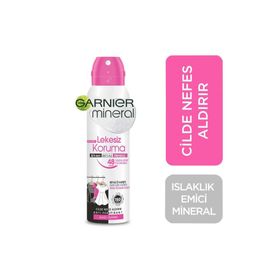 Garnier 150 ml Mineral Lekesiz Koruma Antiperspirant Kadın Sprey Deodorant