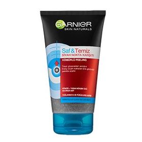 Garnier 150 ml Saf ve Temiz Kömürlü Siyah Nokta Karşıtı Kömürlü Peeling