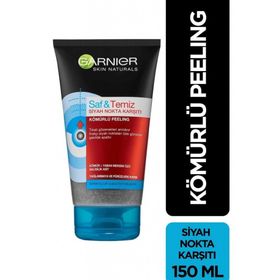 Garnier 150 ml Saf ve Temiz Kömürlü Siyah Nokta Karşıtı Kömürlü Peeling