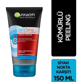 Garnier 150 ml Saf ve Temiz Kömürlü Siyah Nokta Karşıtı Kömürlü Peeling