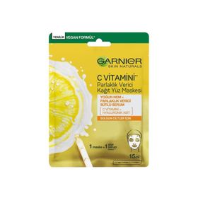 Garnier 28 gr C Vitamini Parlaklık Verici Kağıt Yüz Maskesi