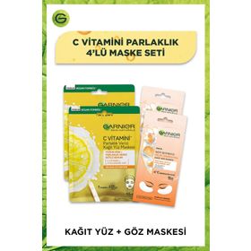 Garnier 28 gr C Vitamini Parlaklık Verici Kağıt Yüz Maskesi