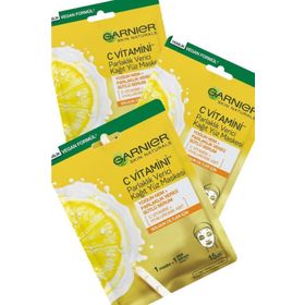 Garnier 28 gr C Vitamini Parlaklık Verici Kağıt Yüz Maskesi