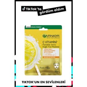 Garnier 28 gr C Vitamini Parlaklık Verici Kağıt Yüz Maskesi