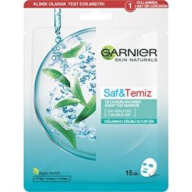 Garnier 28 gr Saf & Temiz Cilt Kusurları Karşıtı Kağıt Yüz Maskesi