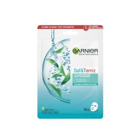 Garnier 28 gr Saf & Temiz Cilt Kusurları Karşıtı Kağıt Yüz Maskesi