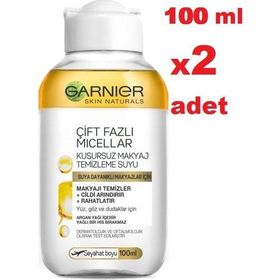 Garnier 2x100 ml Micellar Çift Bazlı Makyaj Temizleme Suyu