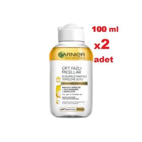 Garnier 2x100 ml Micellar Çift Bazlı Makyaj Temizleme Suyu