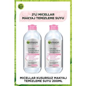 Garnier 2x200 ml Micellar Kusursuz Makyaj Temizleme Suyu