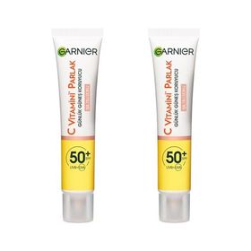 Garnier 2x40 ml C Vitamini Parlak Günlük Uv Korumalı Güneş Yüz Kremi Spf50 Işıltılı Doku Cilt Bakım Seti