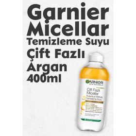 Garnier 400 ml Argan Yağlı Çift Fazlı Micellar Makyaj Temizleme Suyu