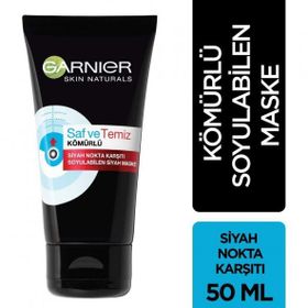 Garnier 50 ml Kömürlü Siyah Nokta Karşıtı Soyulabilen Kağıt Yüz Maskesi