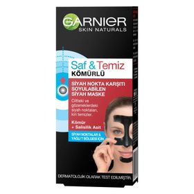 Garnier 50 ml Kömürlü Siyah Nokta Karşıtı Soyulabilen Kağıt Yüz Maskesi