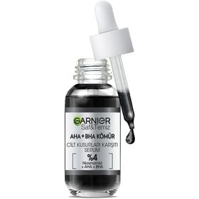 Garnier Aha Bha Cilt Kusurları Karşıtı Siyah Niasinamid Peeling Etkili 30 ml Serum ve Çanta