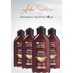 Garnier Ambre Solaire Ideal Bronzluk 4x200 ml Bronzlaştırıcı Yağ