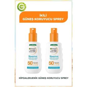 Garnier Ambre Solaire Sensitive Advanced GKF50 2x150 ml Güneş Koruyucu Sprey