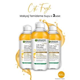 Garnier Argan Çift Fazlı 3x400 ml Micellar Makyaj Temizleme Suyu