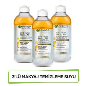 Garnier Besleyici Çift Fazlı Micellar 3x400 ml Makyaj Temizleme Suyu