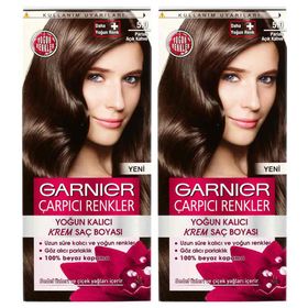 Garnier Çarpıcı Renkler 5.0 Parlak Açık Kahve 2 Adet Saç Boyası