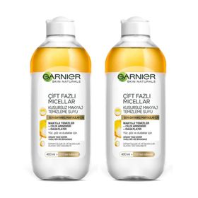 Garnier Çift Fazlı Micellar 2x400 ml Makyaj Temizleme Suyu