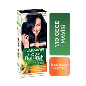 Garnier Color Naturals 1.10 Gece Mavisi Besleyici Kalıcı Saç Boyası