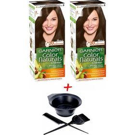 Garnier Color Naturals 4 Kahve Saç Boyası+Saç Boyama Seti