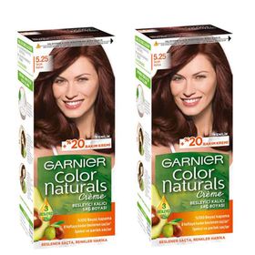 Garnier Color Naturals 5.25 Sıcak Kahve 2 Kutu Saç Boyası