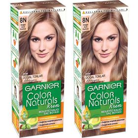 Garnier Color Naturals 8N Açık Kumral 2 Adet Saç Boyası