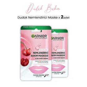 Garnier Dudak Nemlendiricisi 5 gr 2 Adet Kağıt Bakım Maskesi
